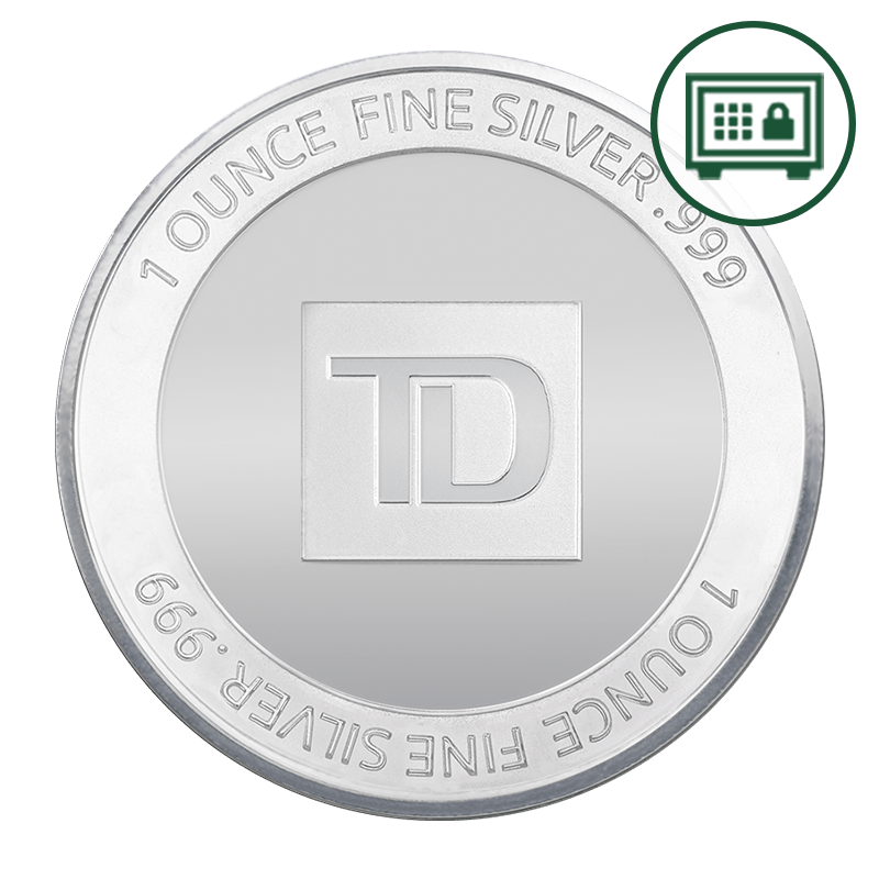 Image for 1 oz. TD Silver Round - Secure Storage from TD Precious Metals